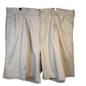 Polo Ralph Lauren Shorts Mens Khaki‎ Pleated Tyler Short  40” waist 8” inseam